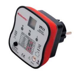 MULTIMETRIX VT11 TESTEUR DE PRISES CONTROLEUR DE PRISE 2P-T ET DE