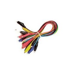 PJP 5008 JEU DE 8 CORDONS DE LIAISON MINI-CROCOS ISOLEES 5A