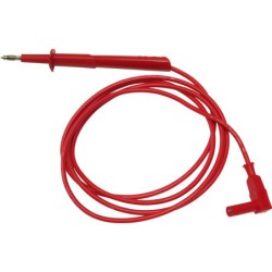 PJP 4212/600V-D4-100 CORDON A POINTE TOUCHE  4MM 20A 100CM ROUGE