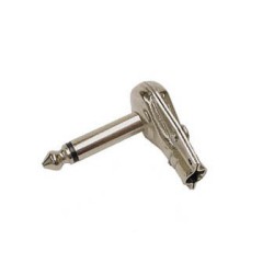 VEL CA025 FICHE JACK 6.35MM MALE COUDEE