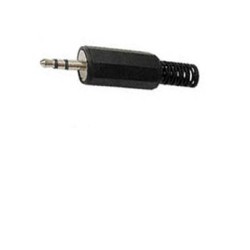 VEL CA002 FICHE JACK STERIO MALE 2.5MM NOIR