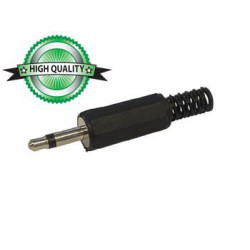VEL CA110 JACK MALE 3.5MM MONO PLASTIQUE NOIR