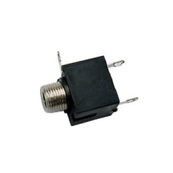 VEL CA016 JACK FEMELLE 3.5mm MONO NOIR. MONTAGE CHASSIS