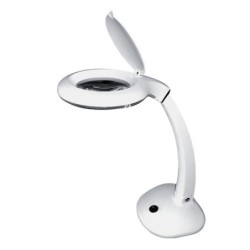 LAMPE LOUPE LED DE TABLE 230VAV SUR SOCLE