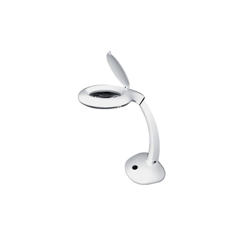 LAMPE LOUPE LED DE TABLE 230VAV SUR SOCLE