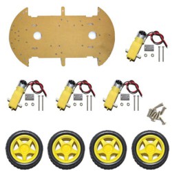 SSI5025 KIT ROBOTIQUE CHASSIS DE VOITURE A 4 ROUES MOTORISEES DC 6V