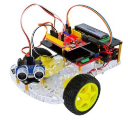 SSI5003 KIT ROBOTIQUE VOITURE 2 ROUES MOTRICES ET ECRAN LCD /Arduino