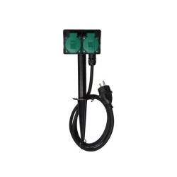 VEL EG2W DOUBLE PRISE USAGE EXTERIEUR 16A / IP44 / cable 150cm