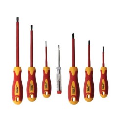 VEL HSET17 JEUX DE 06 TOURNEVIS ISOLES - TESTEUR TENSION