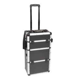 VEL 1827-CJ VALISE TROLLEY ALUMINIUM 370X270X670 Noire