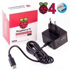 RASPBERRY PI 4 ALIMENTATION OFFICIELLE USB-C 5.1V3A FICHE EU