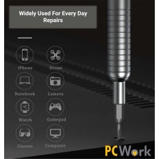 TOURNEVIS AVEC 30 EMBOUTS EN ACIER S2