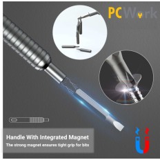 TOURNEVIS AVEC 30 EMBOUTS EN ACIER S2