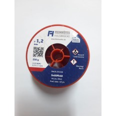 FIL ETAIN ROM1 2.5% SN60PB40 1.2MM 250G AVEC PLOMB