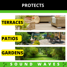 REPULSEUR ANIMAUX 40M IP44 RECHARGEABLE USB