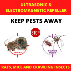 ANTI NUISEURS 60M ULTRASONS+ONDES ELECTROMAGNETIQUES