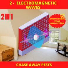 ANTI NUISEURS 60M ULTRASONS+ONDES ELECTROMAGNETIQUES