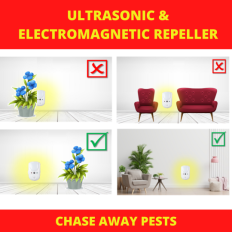 ANTI NUISEURS 60M ULTRASONS+ONDES ELECTROMAGNETIQUES