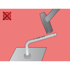 UNIOR 616998 CLE MALE COUDEE EMPREINTE TORX TR25 220/7TXN