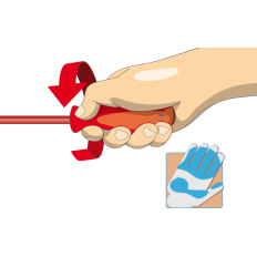 UNIOR 617656 JEU 06 TOURNEVIS ISOLES 03 PLATS+02 PH & TEST 603CS6ATVD