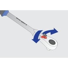UNIOR 618369 CLIQUET 1/2" FLEXIBLE ET REVERSIBLE 190.1/1FBI