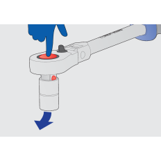 UNIOR 618369 CLIQUET 1/2" FLEXIBLE ET REVERSIBLE 190.1/1FBI