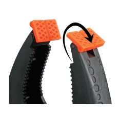 VEL HPC225 LOT DE 2 PINCES SERRE JOINT EN PVC 225 MM