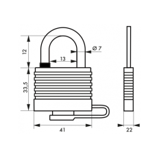 THIRARD CADENAS SEA LINE 30MM NOIR