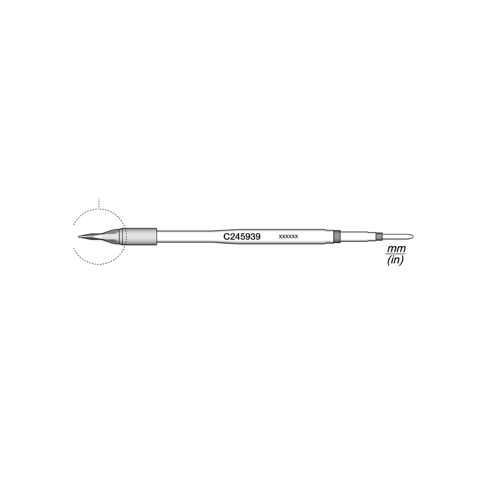 JBC C245-939 CARTOUCHE COUTEAU 6.0X0.4 (T245)