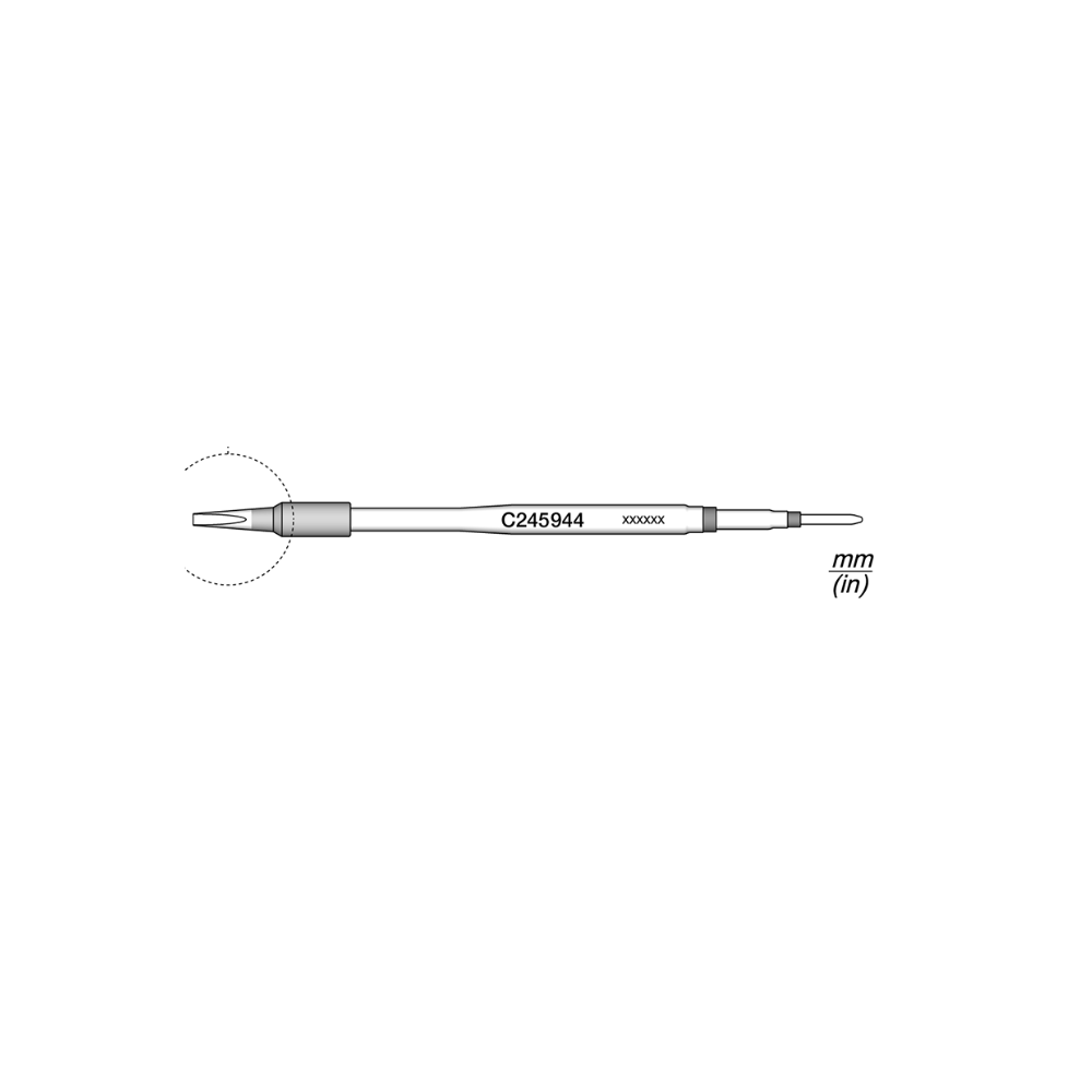 JBC C245-944 CARTOUCHE 1.8X0.8 (T245)