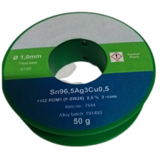 FEIN 7544 FIL ETAIN ROM1 2.5% SN96.5CU0.5AG3 1.0MM 50G SANS PLOMB