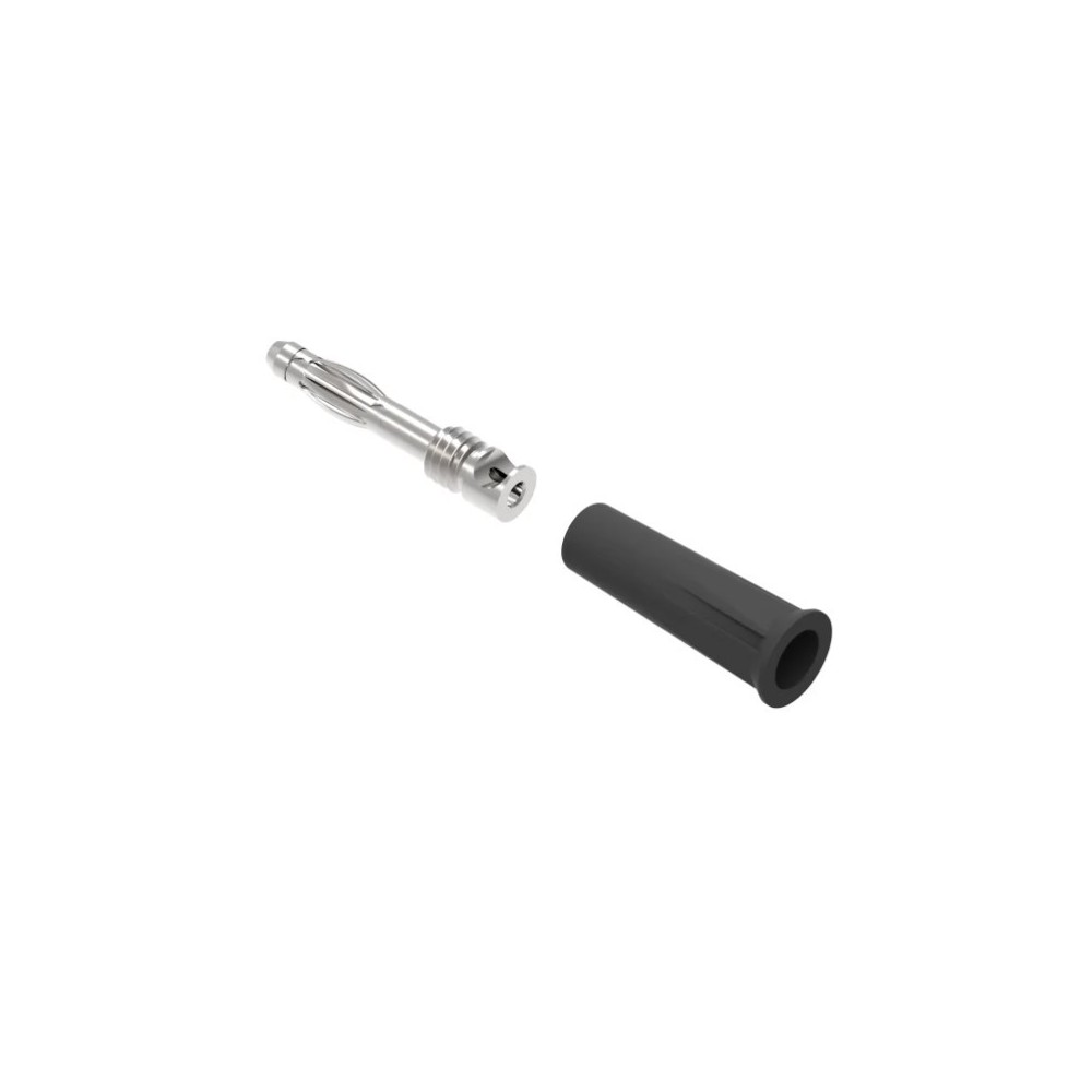 PJP 1010-I-N FICHE BANANE D:4MM 36A A SOUDER NOIRE