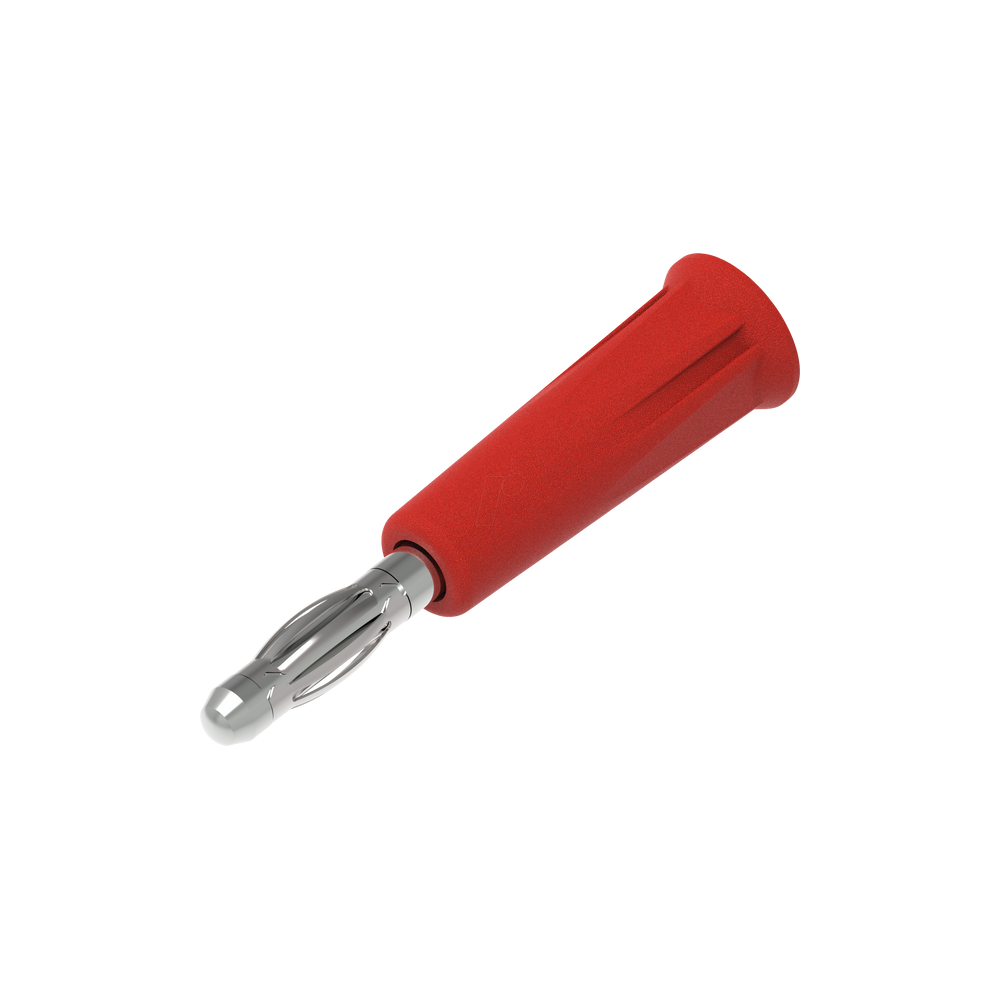 PJP 1010-I-R FICHE BANANE D:4MM 36A A SOUDER ROUGE