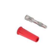 PJP 1010-I-R FICHE BANANE D:4MM 36A A SOUDER ROUGE