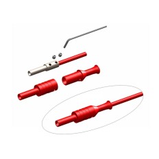 PJP 1063-R FICHE FEMELLE SECURITE FIXE D4MM 36A 1000V CATIII ROUGE