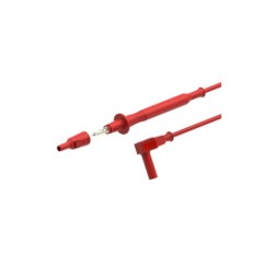 PJP 4410-D4-IEC-150 CORDON A POINTE TOUCHE D:4MM 12A 150CM ROUGE