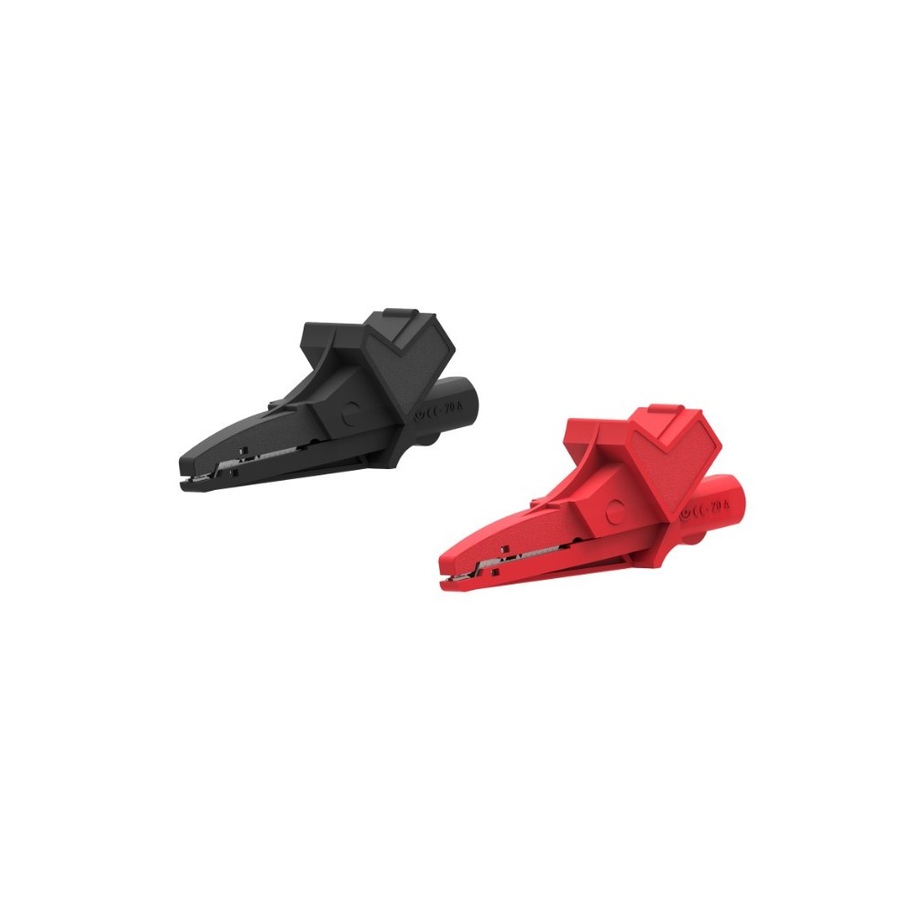 Pince Crocodile SKS GERMANY CAT III 1000V 20A Rouge 4mm - Sécurité Électronique