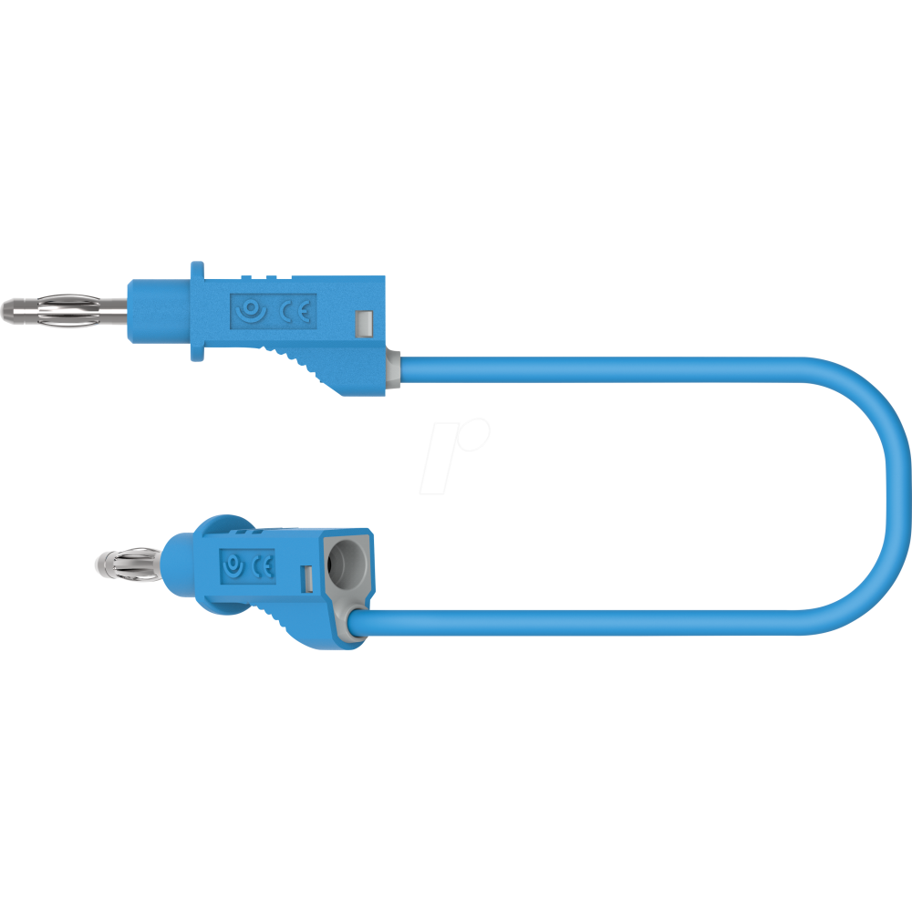 PJP 2112-25-BL CORDON M-M D:4MM+REPRISE ARRIERE 25CM 20A BLEU