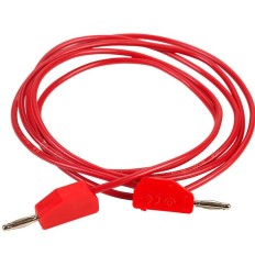 PJP 214-100-R CORDON M-M D: 2MM+REPRISE ARRIERE 100CM 6A ROUGE