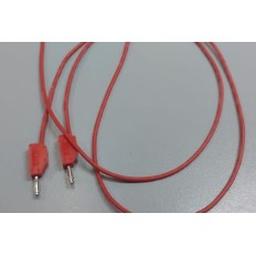 PJP 214-100-R CORDON M-M D: 2MM+REPRISE ARRIERE 100CM 6A ROUGE