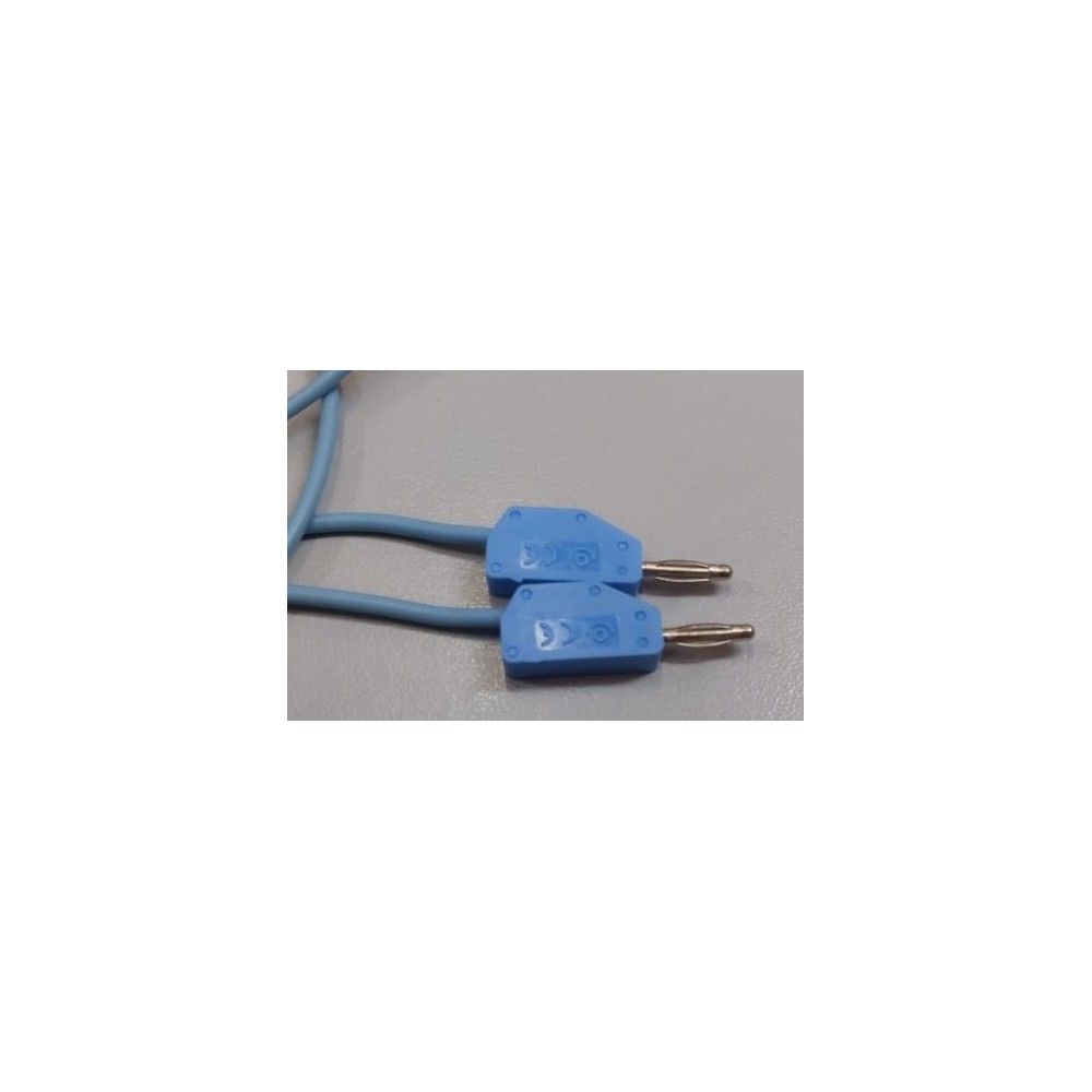 PJP 214-100-BL CORDON M-M D: 2MM+REPRISE ARRIERE 100CM 6A BLEU