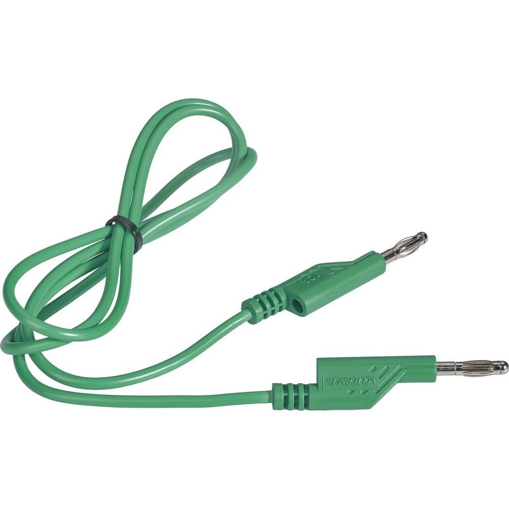 PJP 214-100-V CORDON M-M D: 2MM+REPRISE ARRIERE 100CM 6A VERT