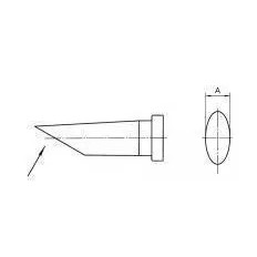 WELLER LT CC PANUM E FAS COUDEE 60° 3.2MM (WP/WSP80 FE75 MPR/MLR80)