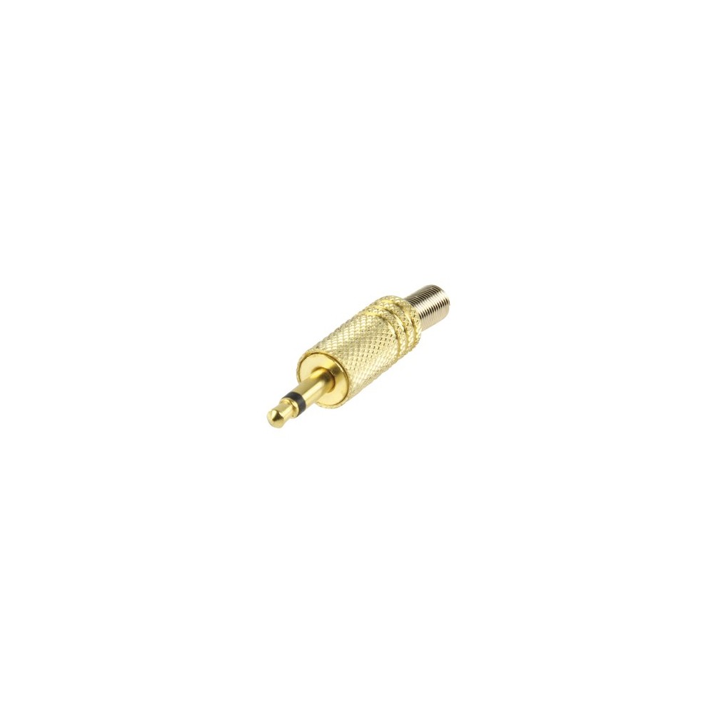 FICHE JACK MALE 3.5MM MONO DOREE