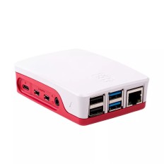BOITIER OFFICIEL RASPBERRY PI 4 ROUGE/BLANC SC0229