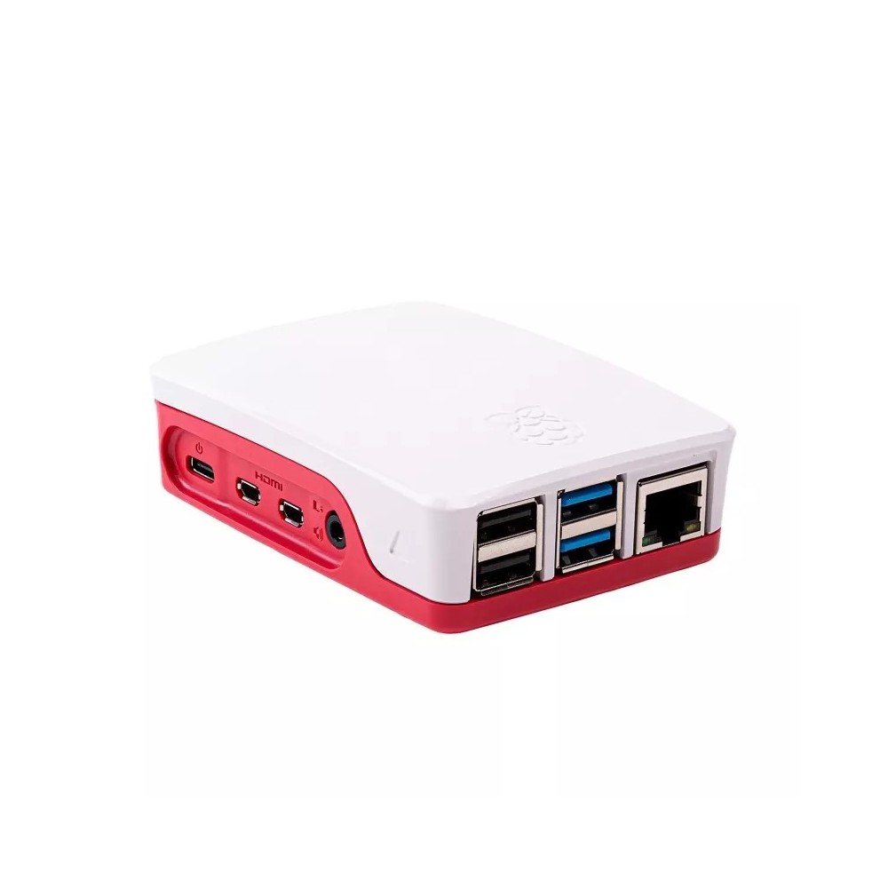 BOITIER OFFICIEL RASPBERRY PI 4 ROUGE/BLANC