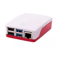 BOITIER OFFICIEL RASPBERRY PI 4 ROUGE/BLANC SC0229