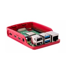 BOITIER OFFICIEL RASPBERRY PI 4 ROUGE/BLANC SC0229