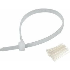 SERRE CABLE 4.8 X 250MM BLANC