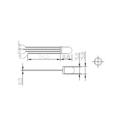 DIODE LED TRICOLOR RGB 5MM 4 PINS TRANSPARENTE CATHODE